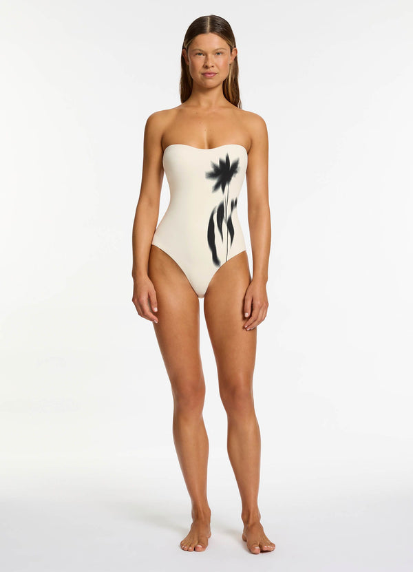 seafolly Elora Infinity Bandeau One Piece - Cream