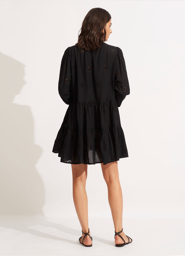 Seafolly Embroidery Tiered Dress - Black