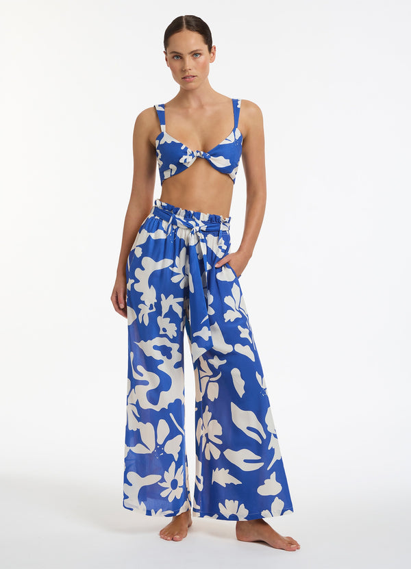 seafolly Emporio Flowing Pants - Sapphire