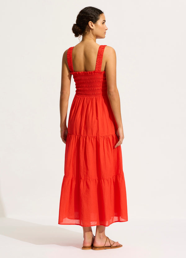 Seafolly Faithful Midi Dress - Flame