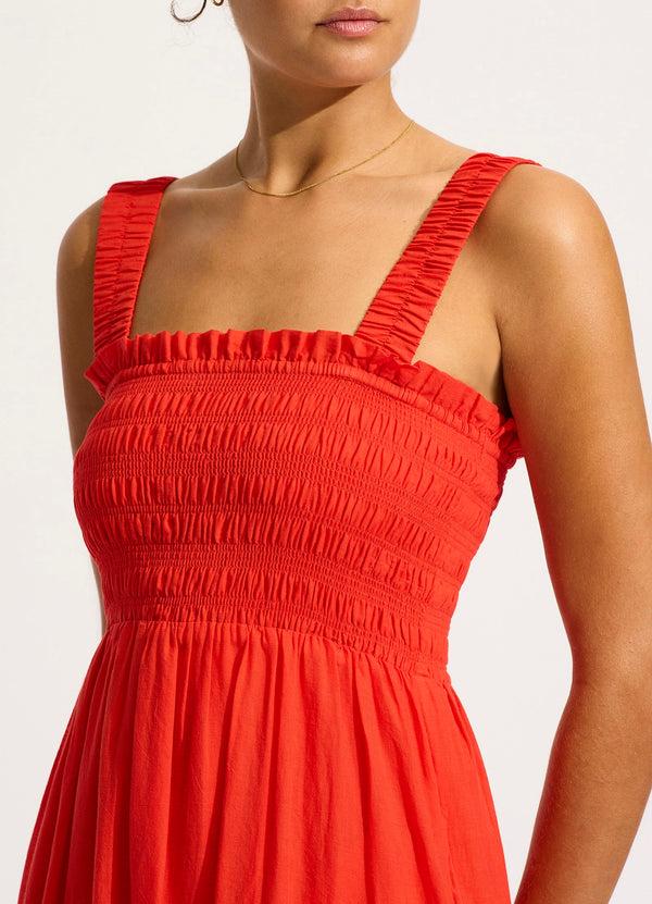 Seafolly Faithful Midi Dress - Flame