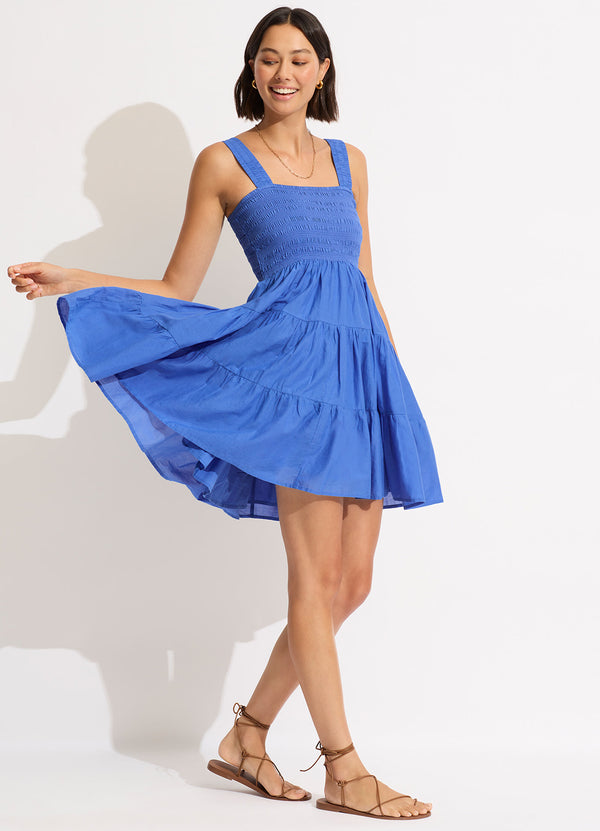 Seafolly Faithful Mini Dress - Azure