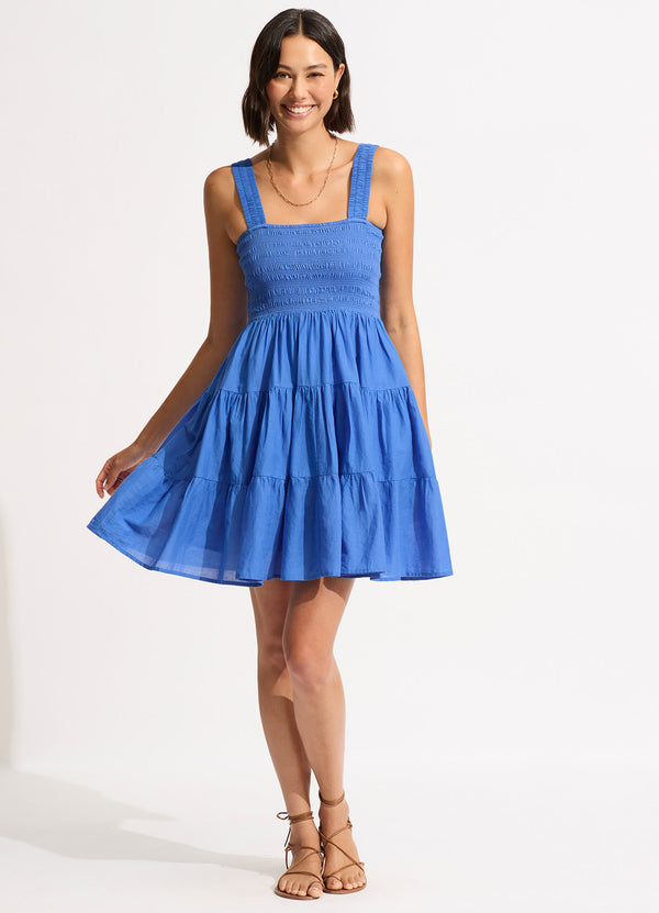 seafolly Faithful Mini Dress - Azure
