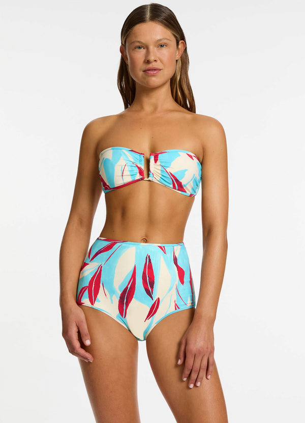 seafolly Fauna Bandeau Bikini Top - Dolce