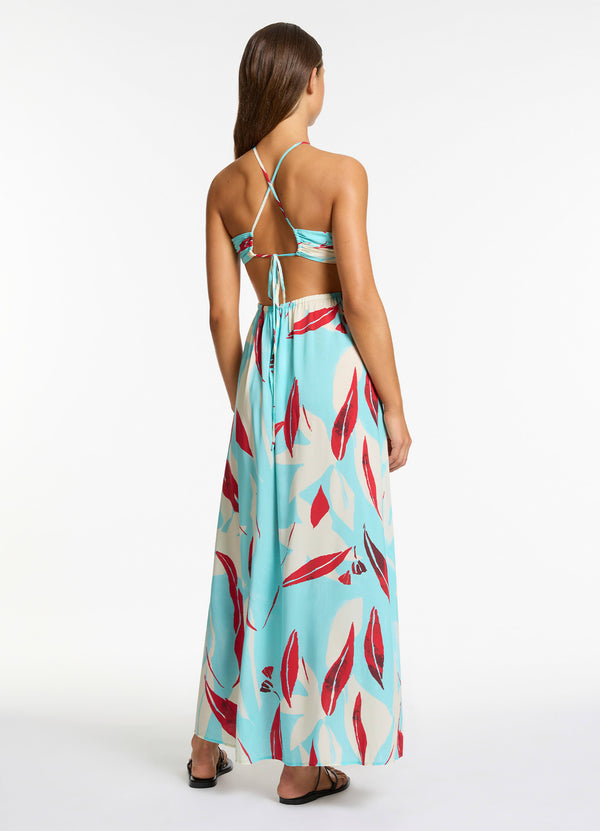 Seafolly Fauna Gathered Maxi Dress - Dolce