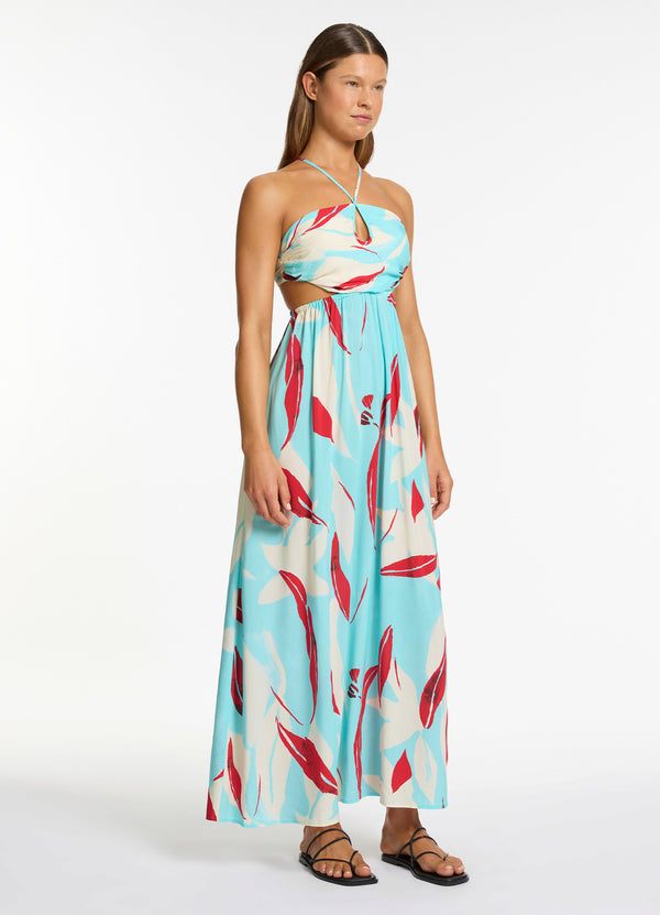 Seafolly Fauna Gathered Maxi Dress - Dolce