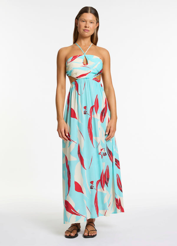 seafolly Fauna Gathered Maxi Dress - Dolce