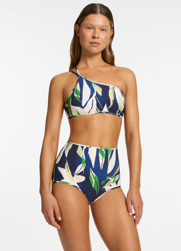 Seafolly Fauna High Waist Boyleg Bikini Bottom - Ink