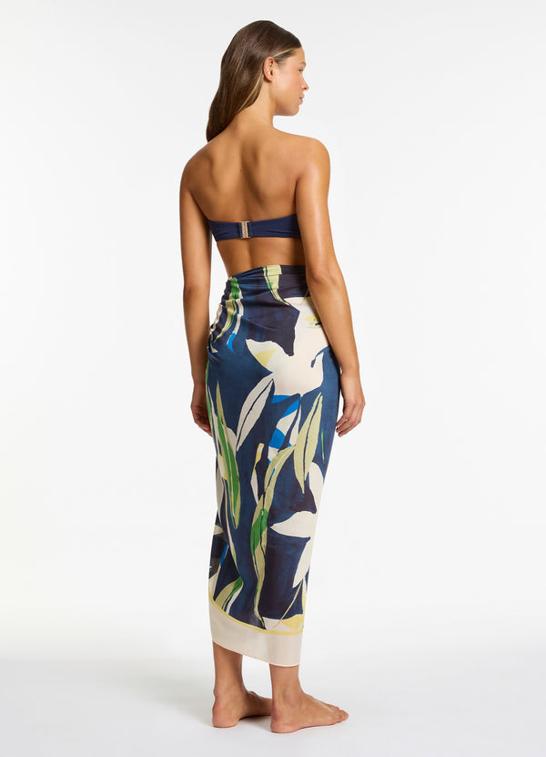 Seafolly Fauna Long Sarong - Ink