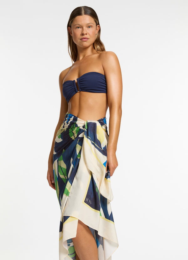 Seafolly Fauna Long Sarong - Ink