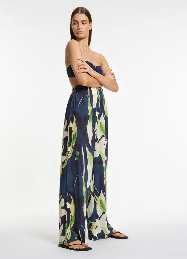 Seafolly Fauna Wide Leg Pant - Ink