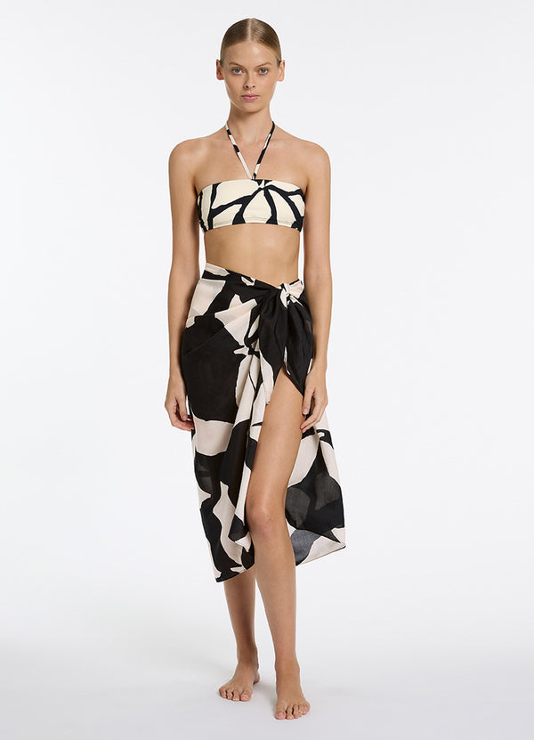 seafolly Fiore Sarong - Black