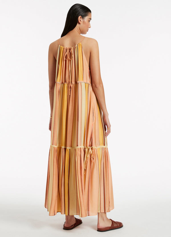 Seafolly Fira Stripe Maxi Dress - Marigold