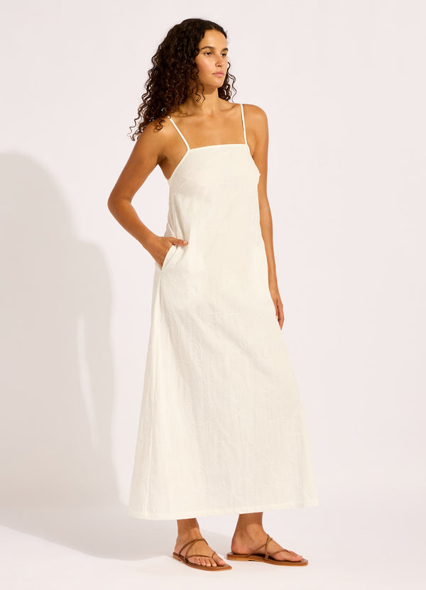 Seafolly Gathered Strap Maxi Dress