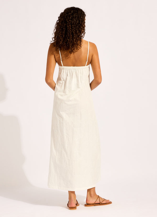 Seafolly Gathered Strap Maxi Dress