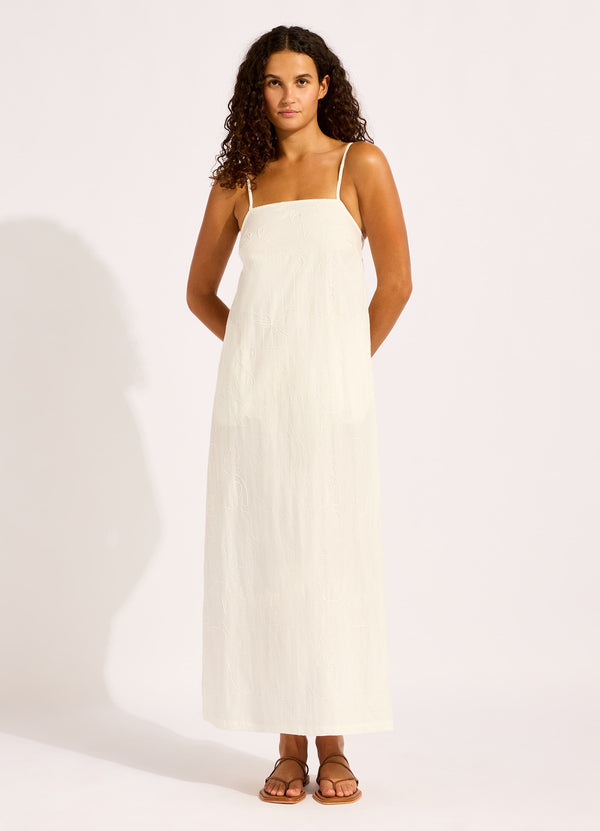 seafolly Gathered Strap Maxi Dress