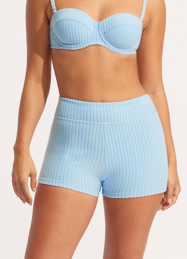 Seafolly Havana Boyleg - Powder Blue