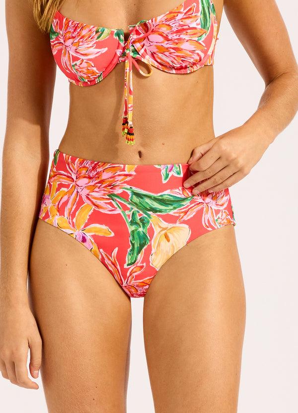 Seafolly Hothouse Flowers High Waist Bikini Bottom