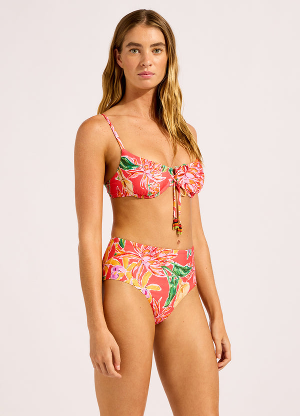 Seafolly Hothouse Flowers High Waist Bikini Bottom