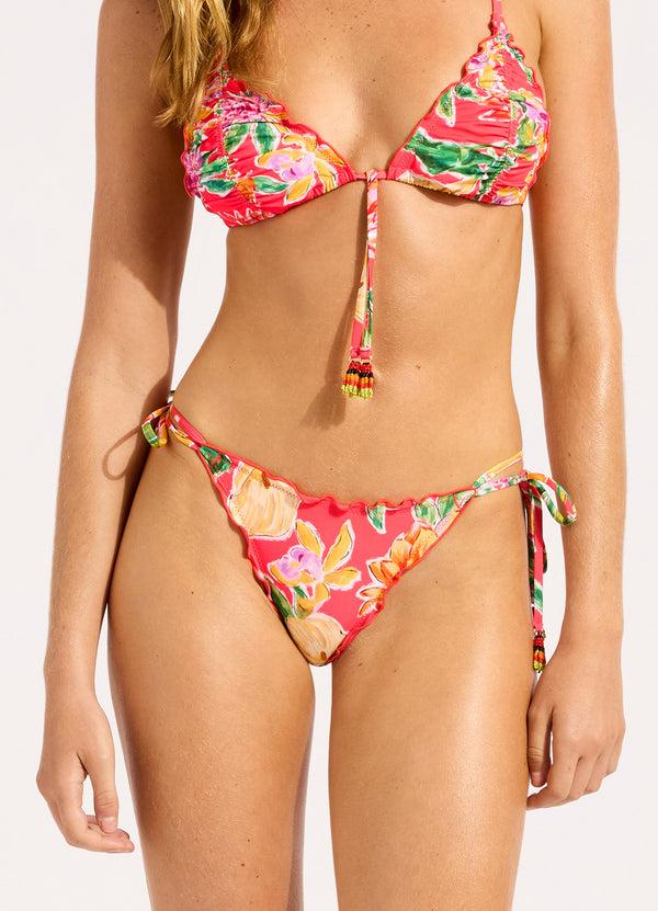 Seafolly Hothouse Flowers Tie Side Bikini Bottom