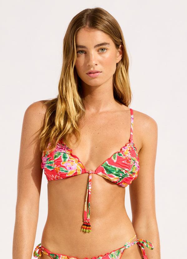 Seafolly Hothouse Flowers Triangle Bikini Top