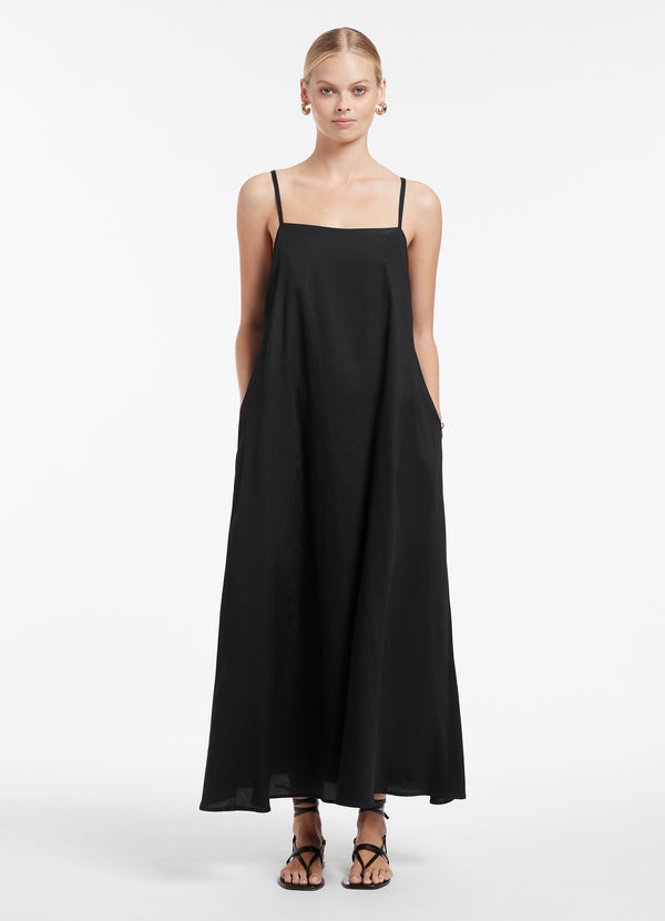 seafolly Jetset A Line Strappy Dress - Black