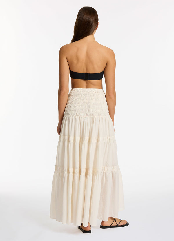 Seafolly Jetset Convertible Maxi Dress - Cream