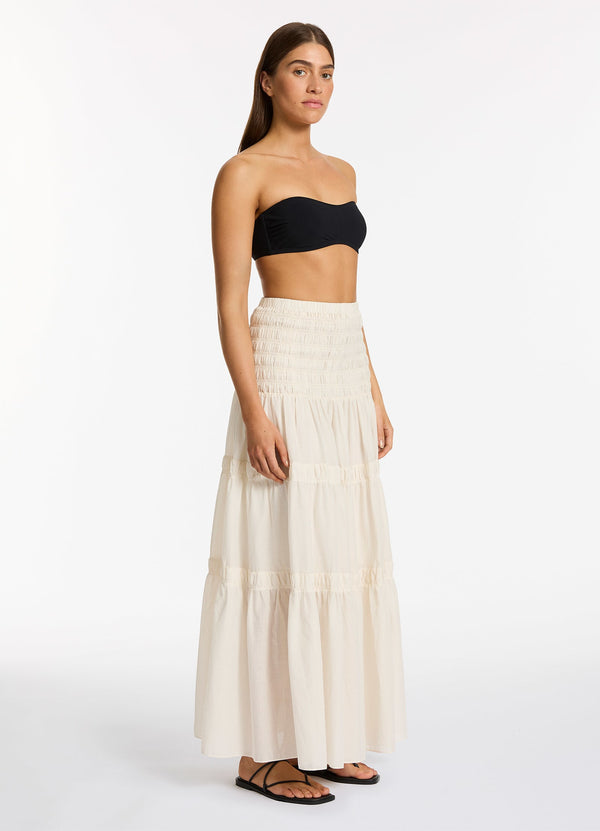 Seafolly Jetset Convertible Maxi Dress - Cream