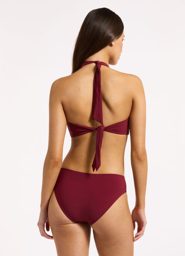 Seafolly Jetset D-DD Halter Bikini Top