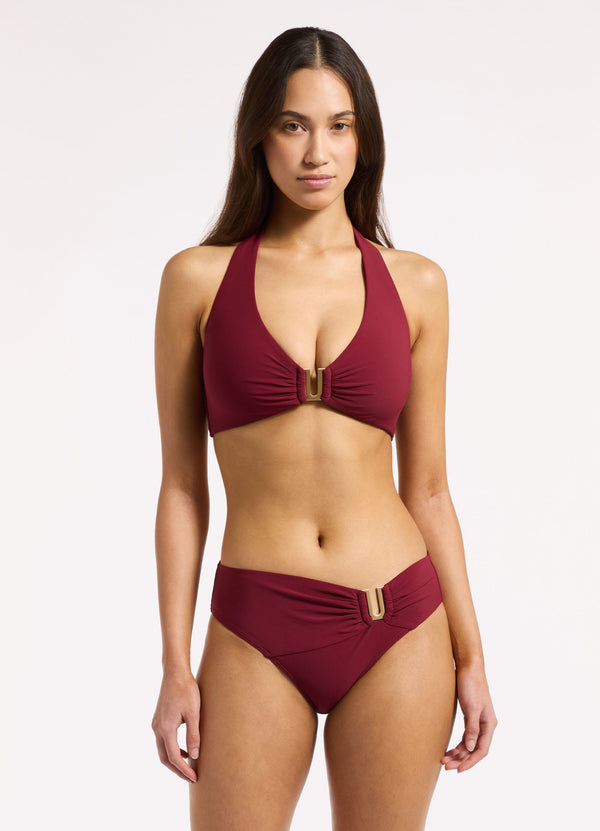 seafolly Jetset D-DD Halter Bikini Top