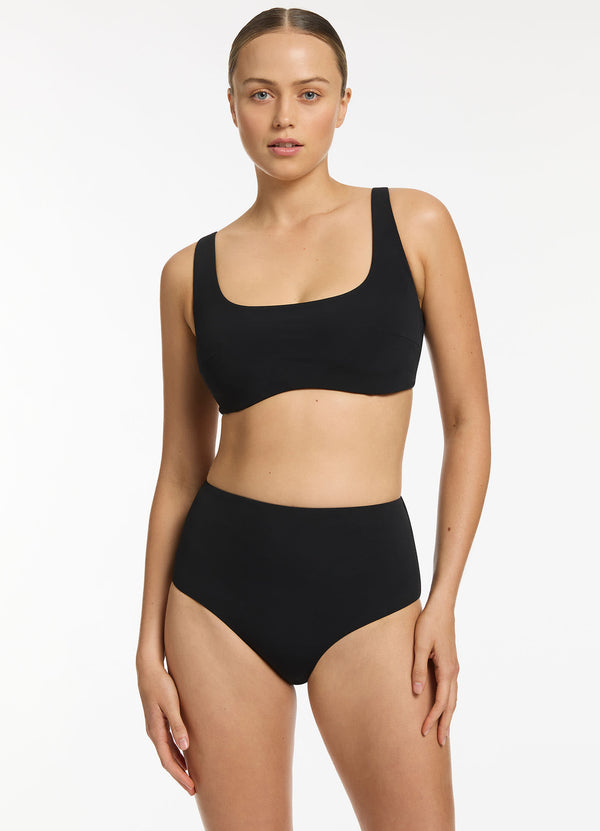 seafolly Jetset E-F Tank Top - Black