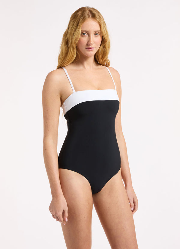 Seafolly Jetset Eternal Bandeau Tank One Piece