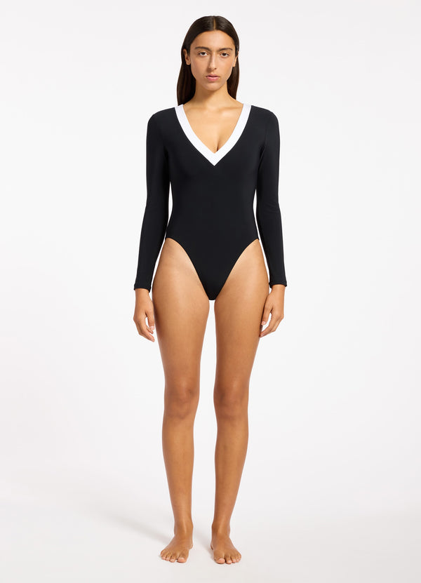 seafolly Jetset Eternal Long Sleeve One Piece