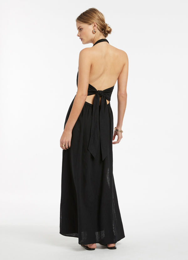Seafolly Jetset Halter Dress - Black