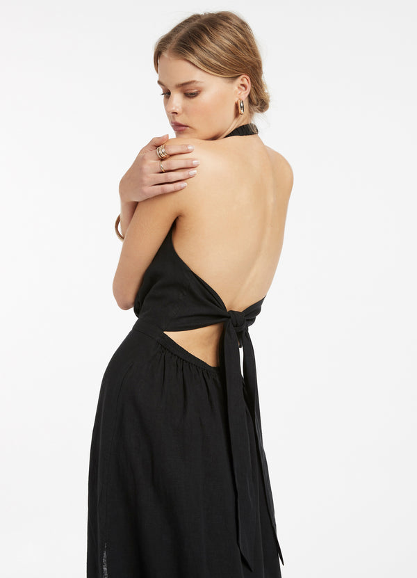 Seafolly Jetset Halter Dress - Black