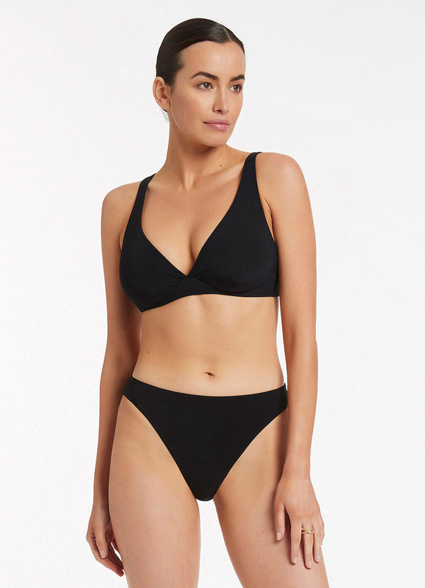 seafolly Jetset High Legline Pant - Black