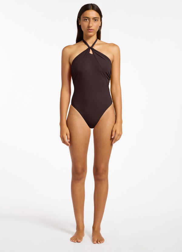 seafolly Jetset High Neck One Piece