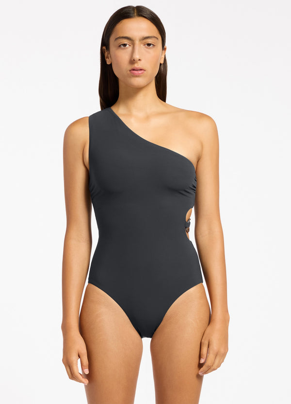 Seafolly Jetset Lien One Shoulder One Piece