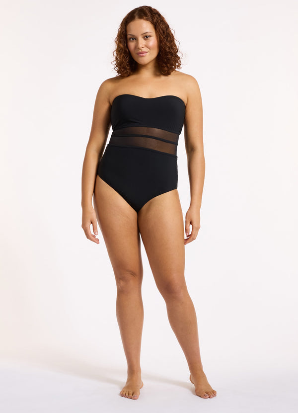 Seafolly Jetset Lure Bandeau One Piece