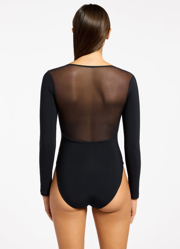 Seafolly Jetset Lure Long Sleeve One Piece