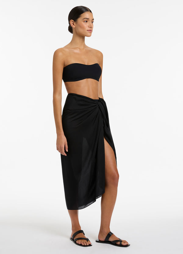 Seafolly Jetset Sarong - Black