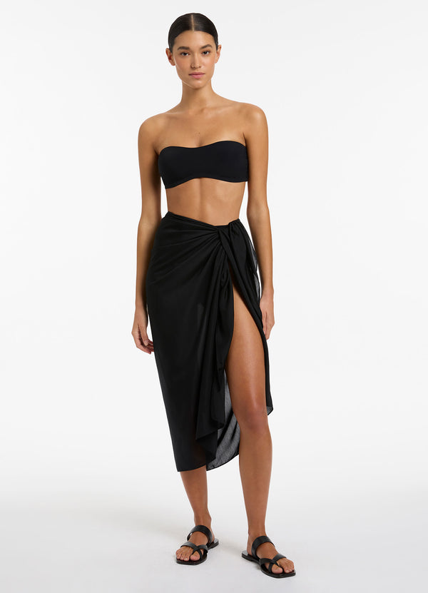 seafolly Jetset Sarong - Black