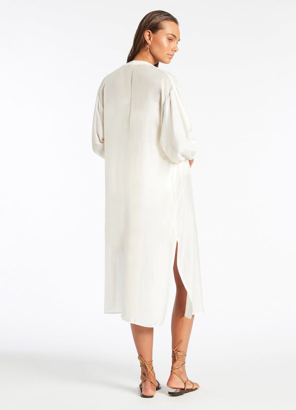 Seafolly Jetset Shirt Dress - Cream