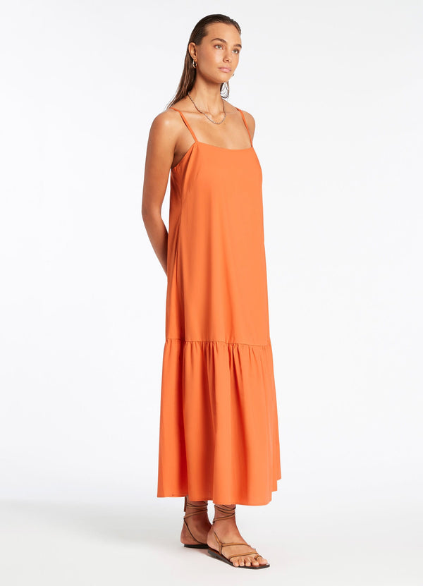 Seafolly Jetset Tiered Dress - Orange