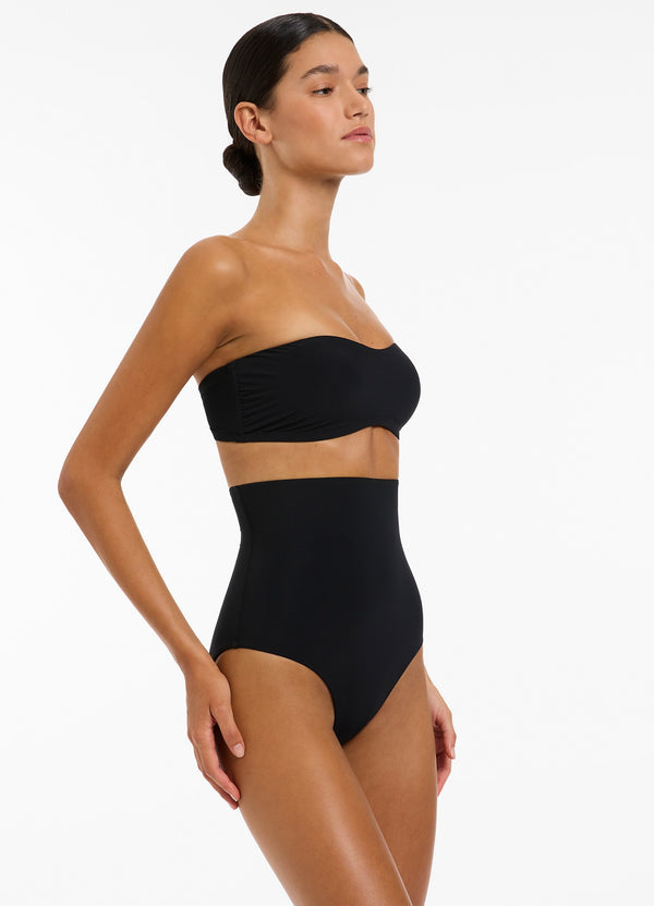 Seafolly Jetset Ultra High Waist Pant - Black