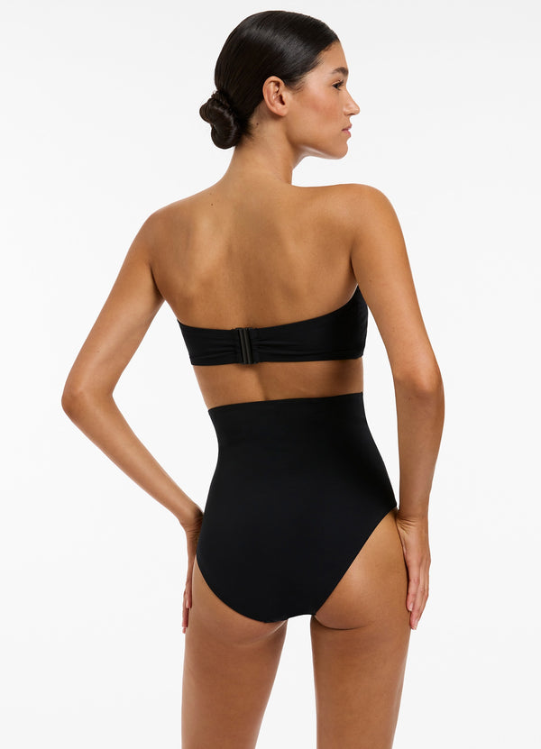 Seafolly Jetset Ultra High Waist Pant - Black