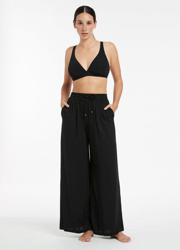 Seafolly Jetset Wide Leg Pant - Black
