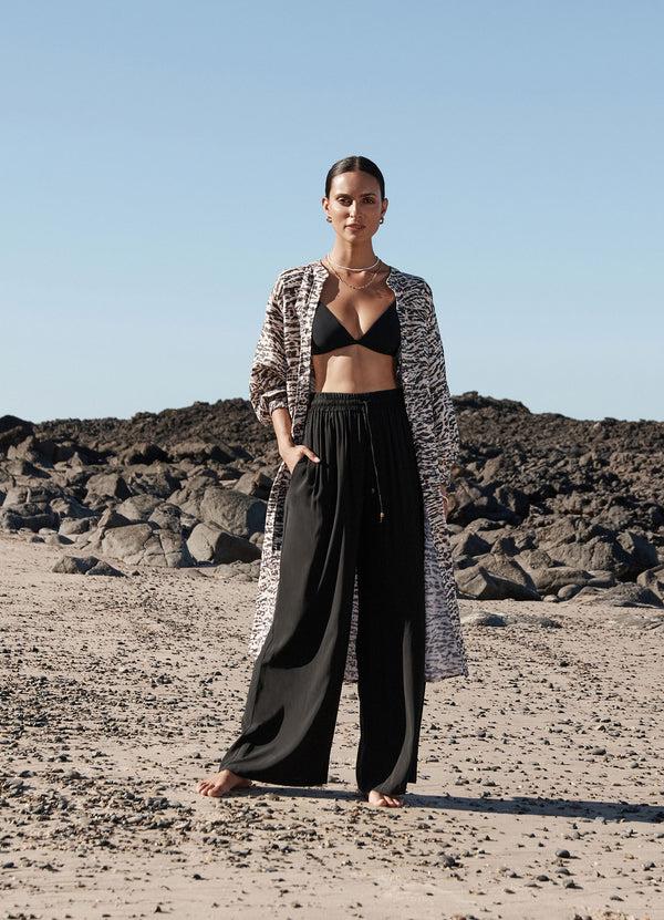 seafolly Jetset Wide Leg Pant - Black