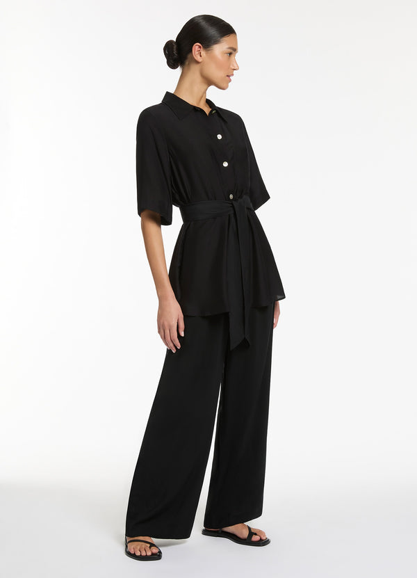 Seafolly Jetset Wide Leg Pants - Black