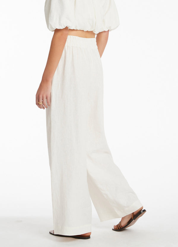 Seafolly Jetset Wide Leg Pants - Cream